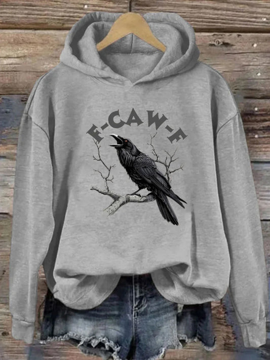 Women's F-Caw-F Funny Crow Hoodie