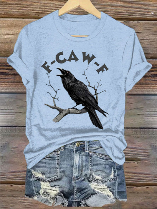 Women's F-Caw-F Funny Crow T-shirt