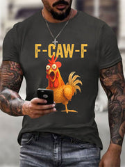 Men's Thanksgiving Turkey F-Caw-F Short-sleeved T-shirt