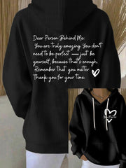 Women's You Matter Dear Person Behind Me Hoodie