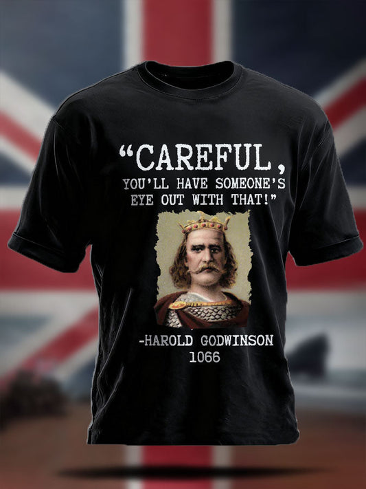 Men's UK History Lover Printed T-shirt