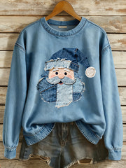 Women's Santa Claus Print Casual Sweatshirt