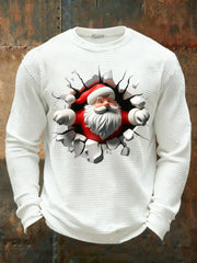 Men's Christmas Waffle Casual T-shirt