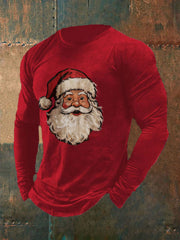 Men's Santa Claus Print Casual T-shirt