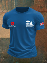 Men's british veteran imitation cotton short-sleeved T-shirt