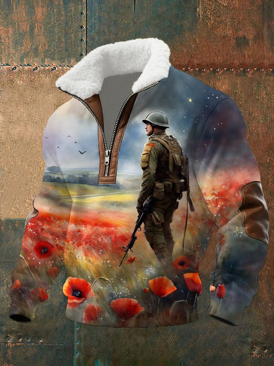 Men's Remembrance Day Print Sweatshirt