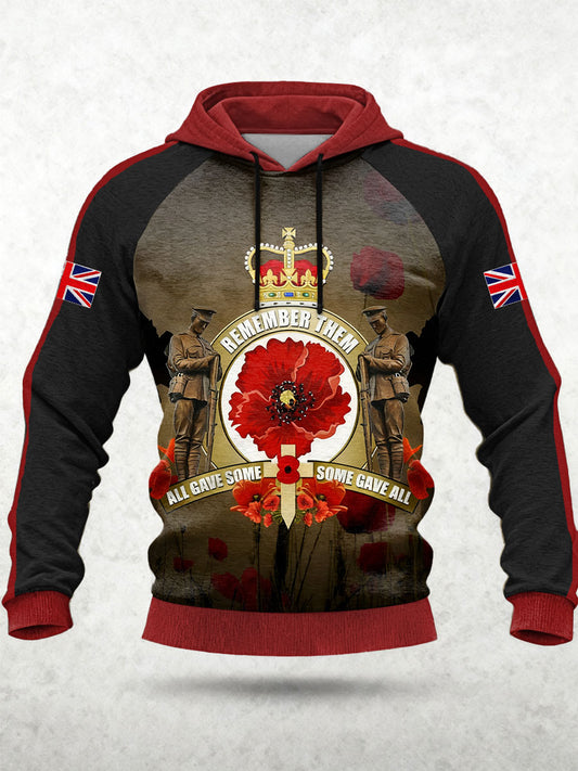 Men's Remembrance Day Lest We Forget Hoodie