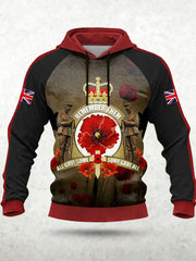 Men's Remembrance Day Lest We Forget Hoodie