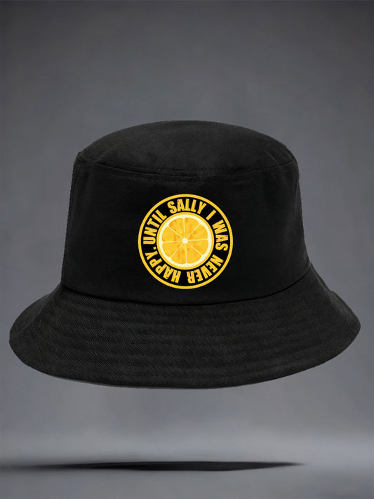 Unisex Roses Music Lover Lemon Printed Hat