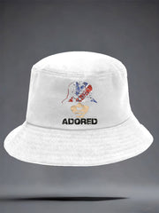 Unisex Adored Lemon Roses Music Lover Printed Hat