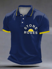 Men's Lemon Roses Music Lover polo shirt