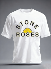 Men's Lemon Roses Music Lover imitation cotton short-sleeved T-shirt