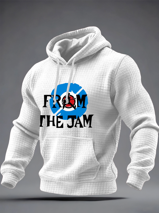 Men's The Jam Checkered Cotton Hoodie