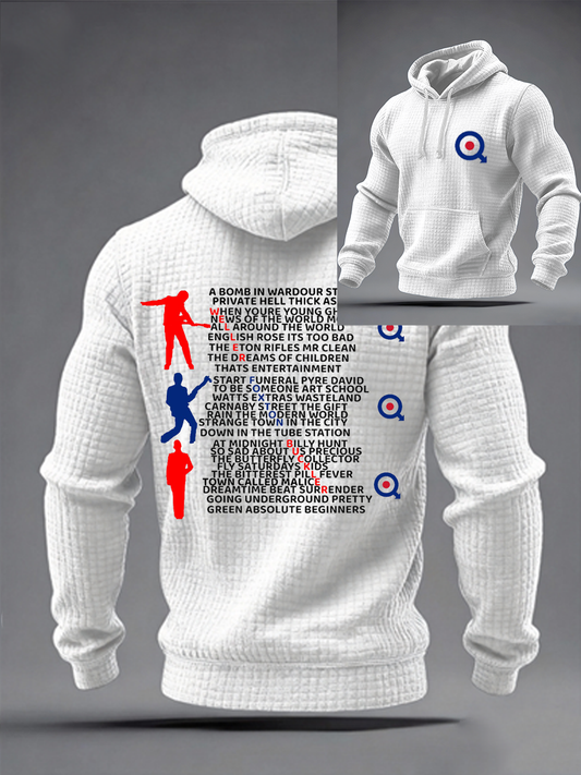 Men's Jam songs Poster Checkered Cotton Hoodie