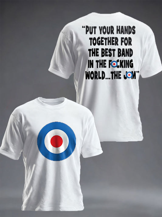 Unisex UK Mod Music Lover Printed T-shirt