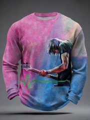 Men's rock band lovers Waffle Long Sleeve T-Shirt