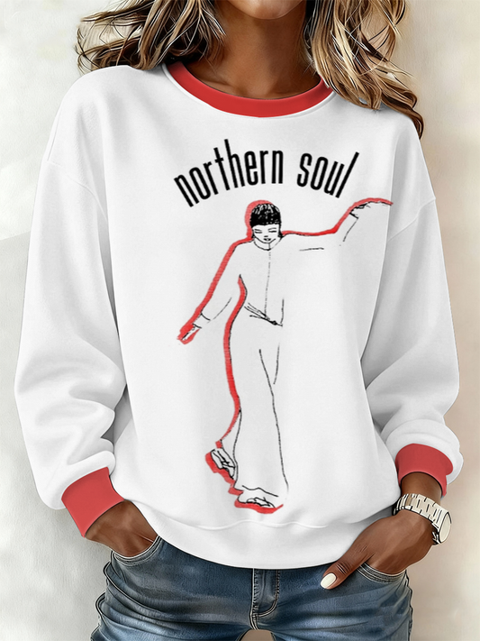 Women's  UK Music Northern Soul Lover Regular Sweatshirt