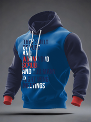 Men's UK Mods Music Lover Oversized Drop-Shoulder Hoodie with Pockets